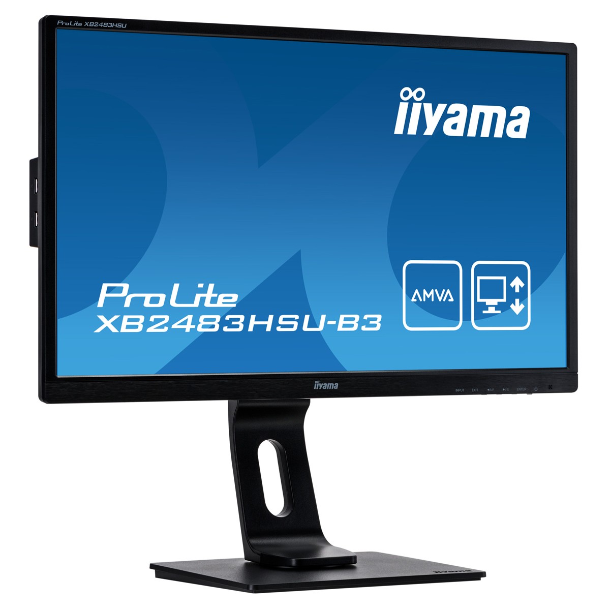 IIYAMA used οθόνη XB2483HSU LED, 23.8" 1920x1080, VGA/DVI/DisplayPort, Grade B