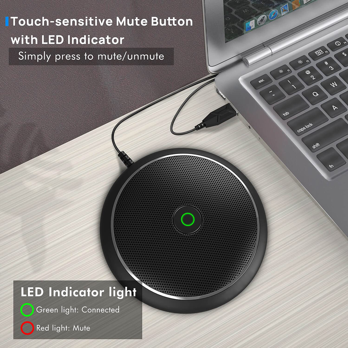 CMTECK επιτραπέζιο μικρόφωνο M003, omnidirectional, USB, μαύρο