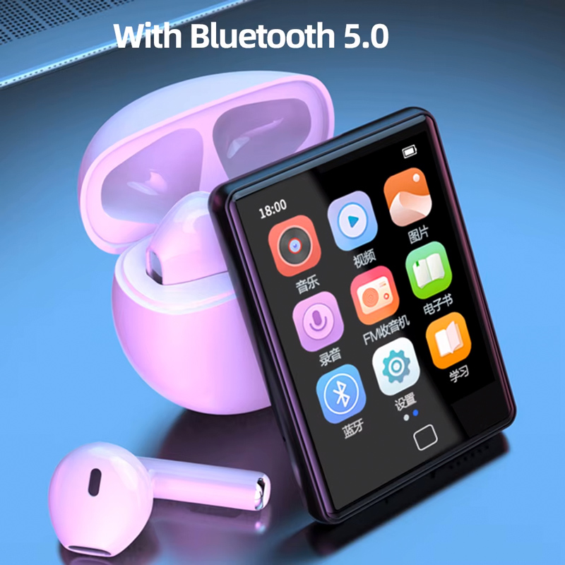 RUIZU MP3 player M20 με οθόνη αφής 2.8", 16GB, Bluetooth, ελληνικό μενού, μαύρο