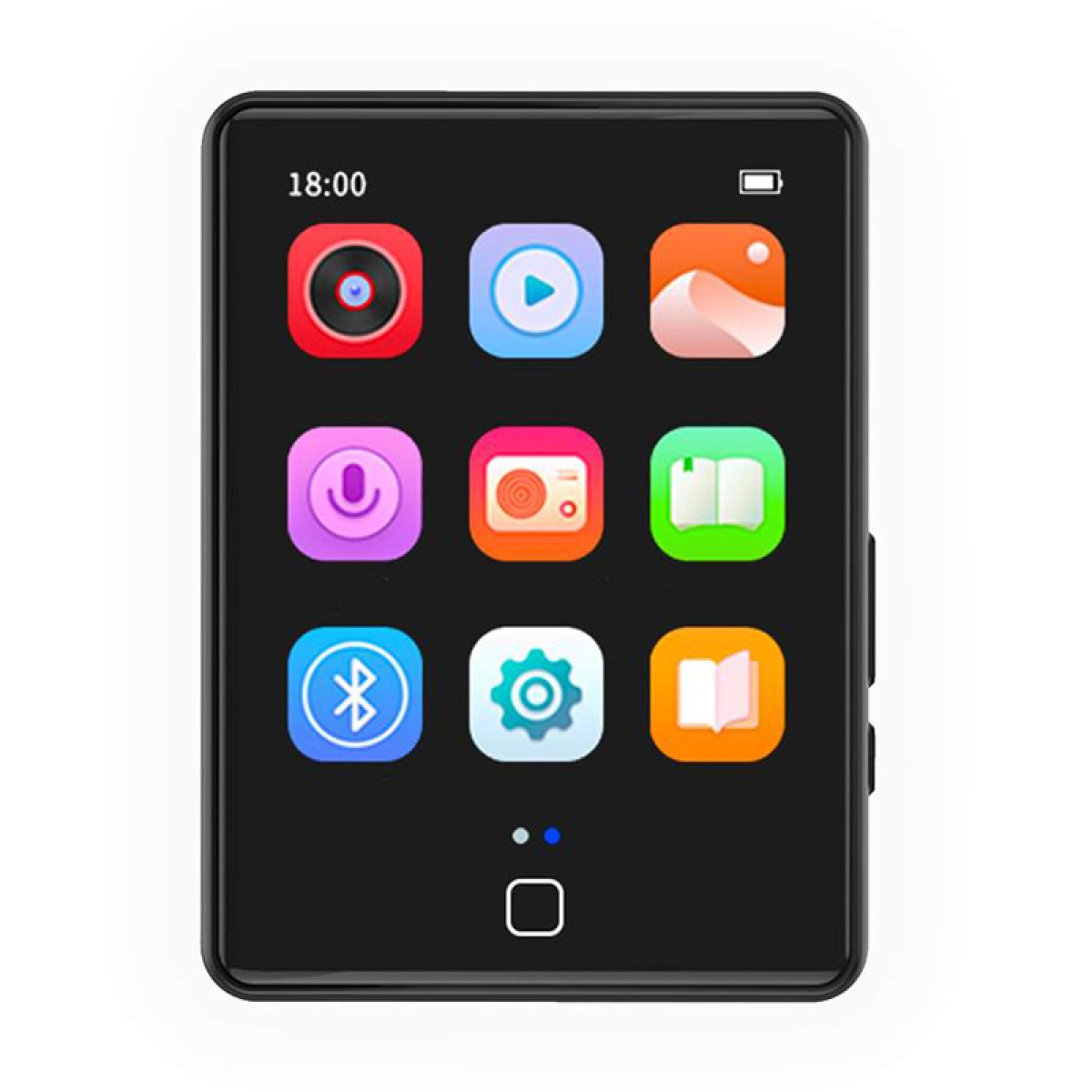 RUIZU MP3 player M20 με οθόνη αφής 2.8", 16GB, Bluetooth, ελληνικό μενού, μαύρο