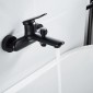 BRUNO μπαταρία τοίχου μπάνιου M31570-235H, αναμεικτική, μαύρη