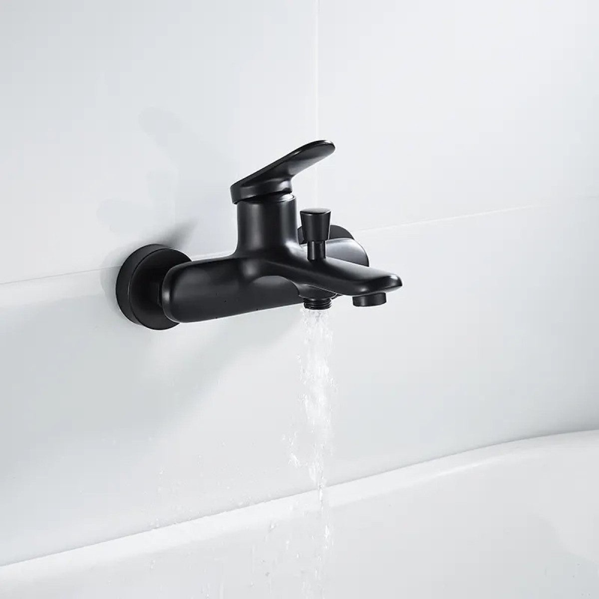 BRUNO μπαταρία τοίχου μπάνιου M31570-235H, αναμεικτική, μαύρη