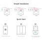 SONOFF smart διακόπτης M5-3C-86, τριπλός, WiFi, γκρι