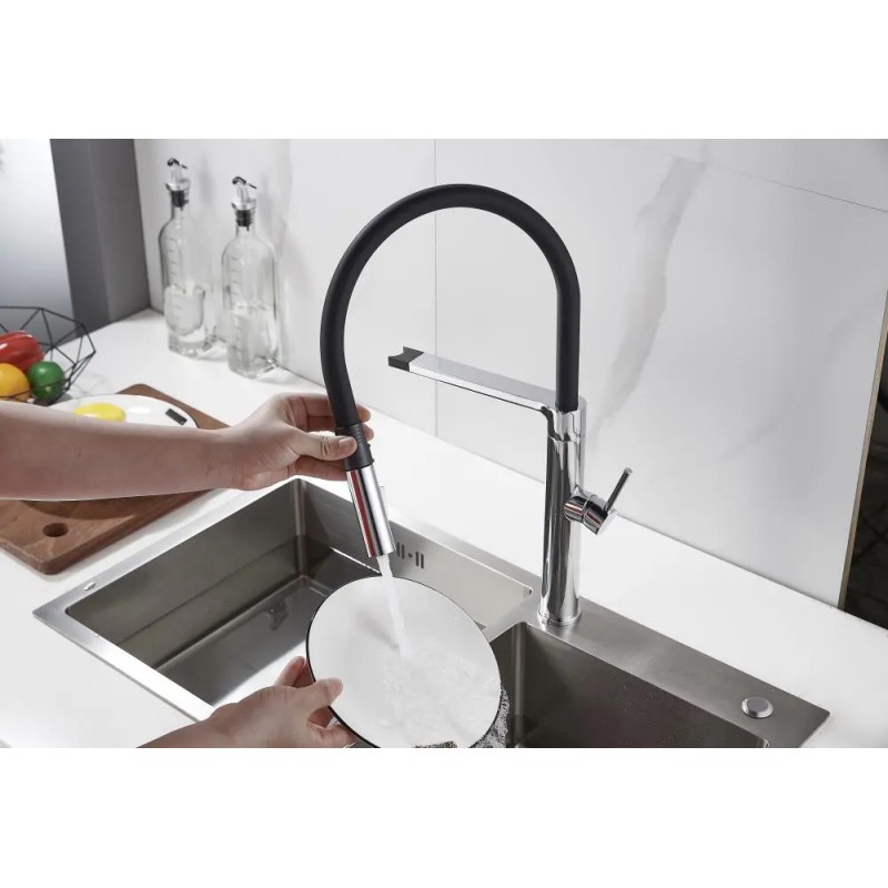 BRUNO μπαταρία πάγκου κουζίνας M54801-817C, αναμεικτική, ασημί