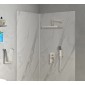 BRUNO σετ κεφαλή ντους με τηλέφωνο & μίκτη M63542-221 εντοιχισμού, ασημί