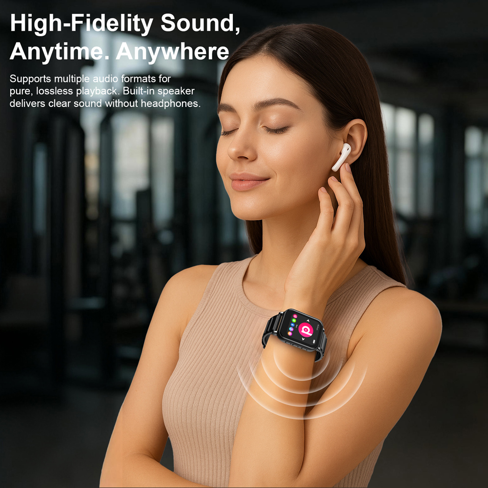 RUIZU MP3 player M8, 1.54", 32GB, Bluetooth, ελληνικό μενού, μαύρο