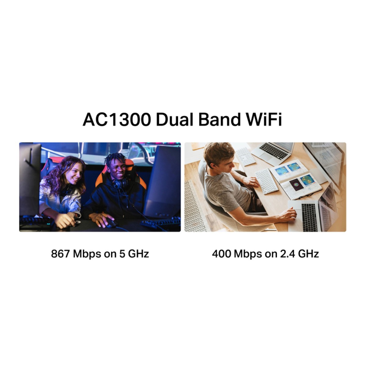 MERCUSYS ασύρματος USB αντάπτορας δικτύου MA30H, AC1300, Dual Band, V.2.0