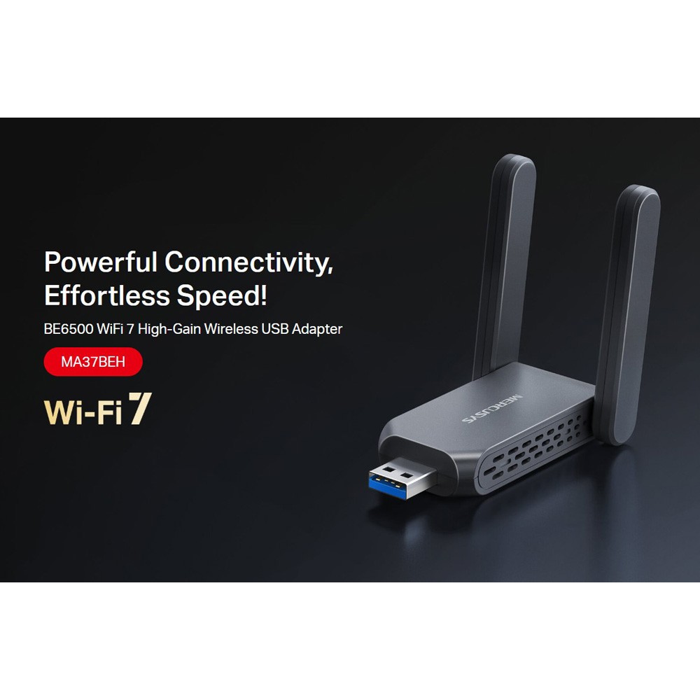 MERCUSYS ασύρματος USB αντάπτορας δικτύου MA37BEH, BE6500, Tri-Band, V1.0