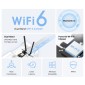 MERCUSYS κάρτα δικτύου WiFi 6 & Bluetooth MA80XE, 3000Mbps AX3000, PCIe, V2.0