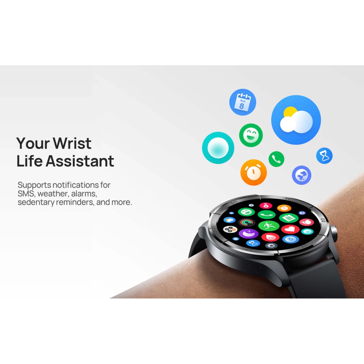 MIBRO smartwatch A3, heart rate, 1.39" IPS, GPS, 2 ATM, γκρι