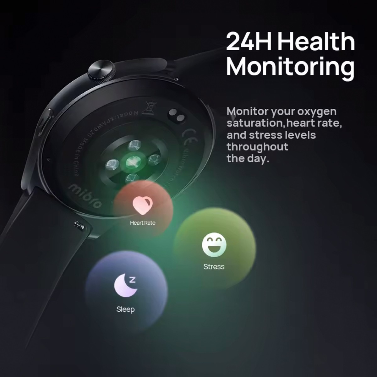 MIBRO smartwatch Lite 3 με 2x λουράκια, heart rate, 1.3" AMOLED, 2 ATM, γκρι/καφέ