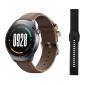 MIBRO smartwatch Lite 3 με 2x λουράκια, heart rate, 1.3" AMOLED, 2 ATM, γκρι/καφέ