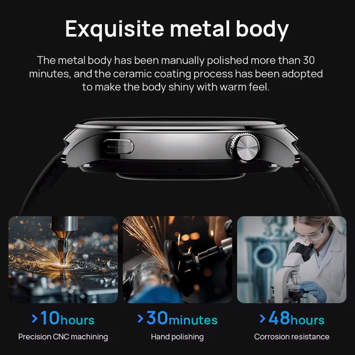 MIBRO smartwatch Lite 3 Pro με 2x λουράκια, heart rate, 1.32" AMOLED, GPS, 5 ATM, μαύρο/πράσινο