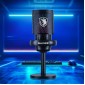 SADES gaming μικρόφωνο TYTO με βάση γραφείου & επιτραπέζια, pop φίλτρο, καρδιοειδές, USB, μαύρο