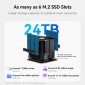 BEELINK mini PC/NAS ME Mini με 6x θέσεις M.2, Intel N95, 12GB, 1TB M.2, Windows 11 Home
