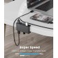 ORICO USB hub MH4PU-P με σφιγκτήρα, 4x θυρών, 5Gbps, USB σύνδεση, μαύρο