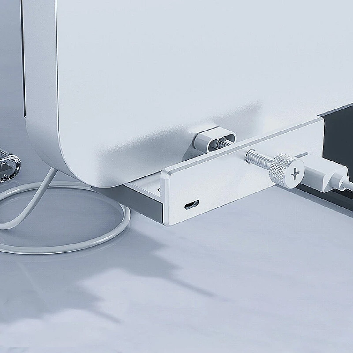 ORICO USB hub MH4PU-P με σφιγκτήρα, 4x θυρών, 5Gbps, USB σύνδεση, μαύρο