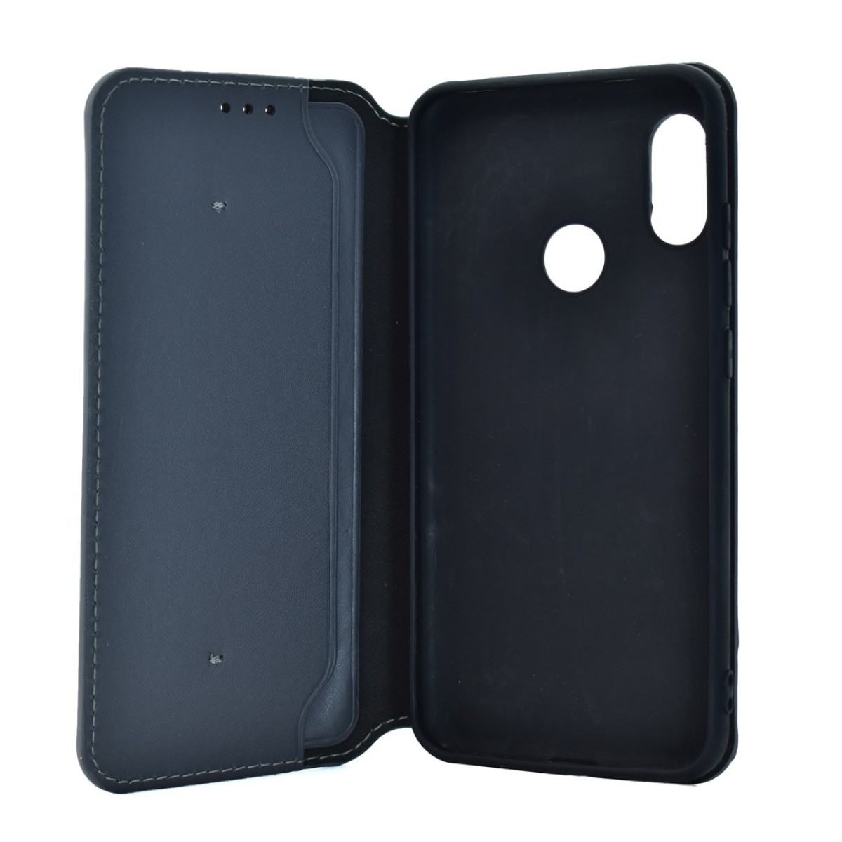 POWERTECH Θήκη Slim Leather για Xiaomi Redmi 6 Pro, γκρι