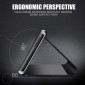 POWERTECH θήκη Clear view MOB-1863 για Samsung Galaxy A24, μαύρη