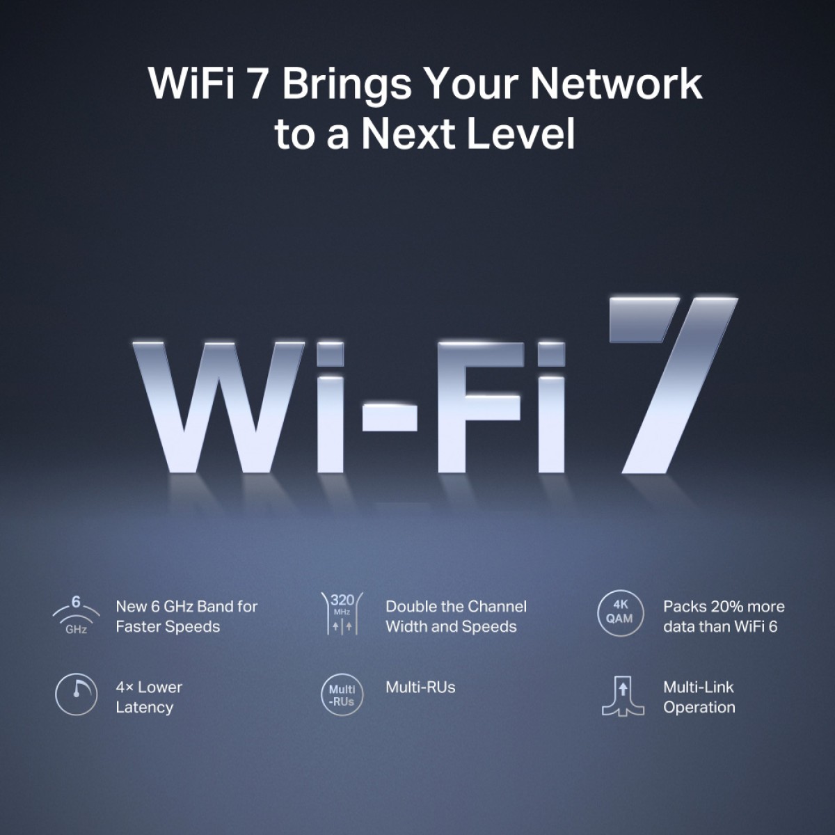 MERCUSYS router MR47BE, WiFi 7, 9.3Gbps BE9300, Tri-Band, V2.0
