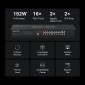 MERCUSYS rackmount switch MS120GP, 20x Gigabit θύρες, PoE+, V1.0