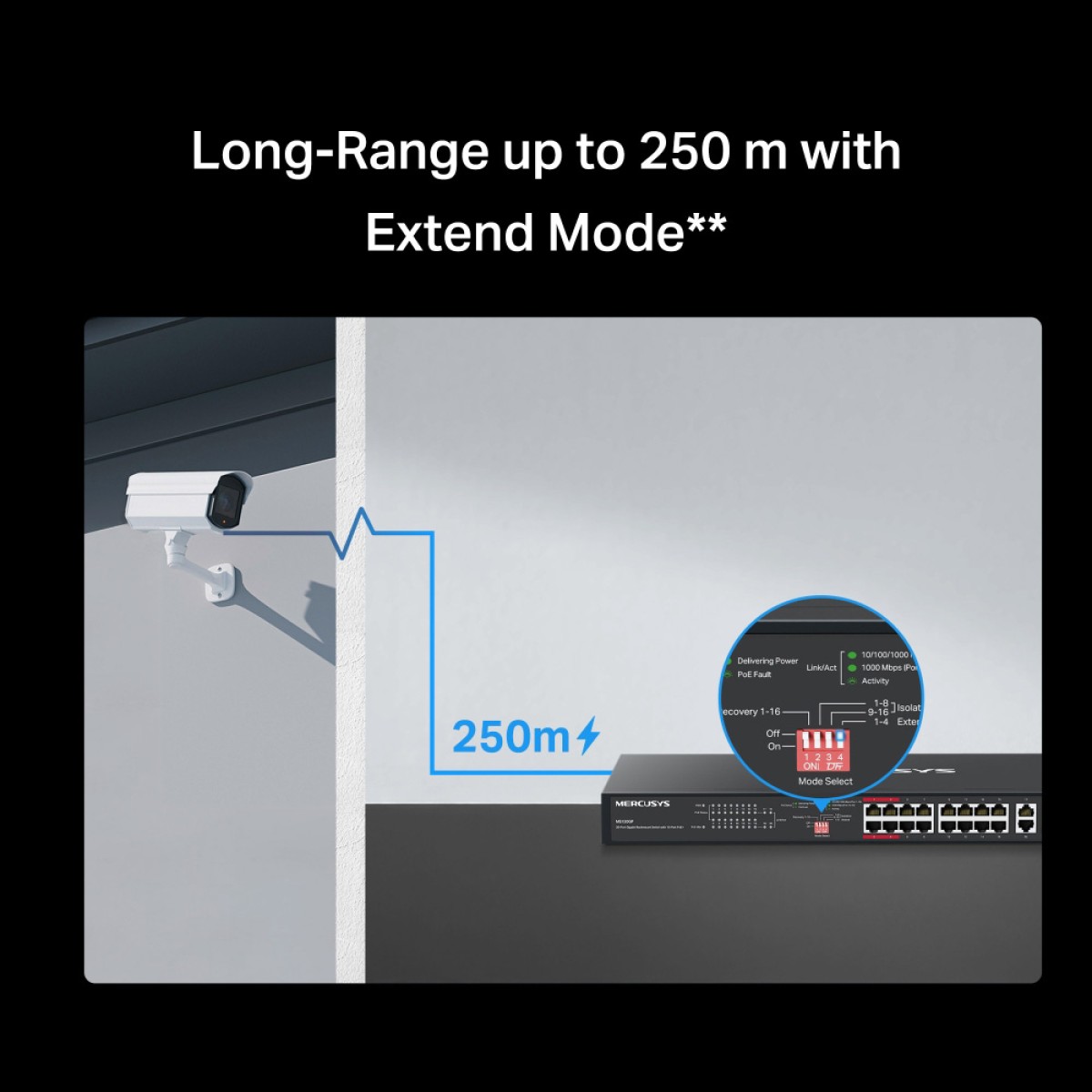 MERCUSYS rackmount switch MS120GP, 20x Gigabit θύρες, PoE+, V1.0
