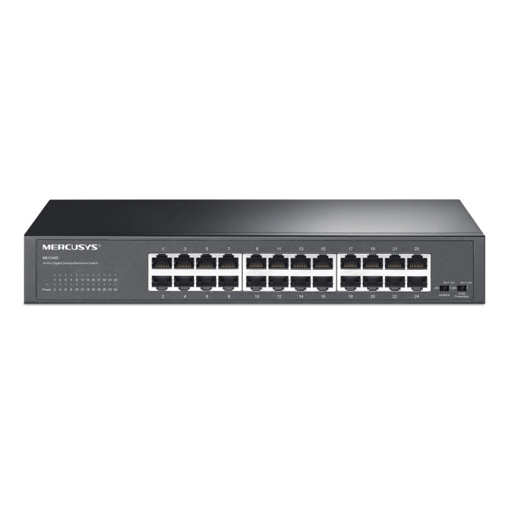 MERCUSYS desktop/rackmount switch MS124GS, 24x Gigabit θύρες, V1.0