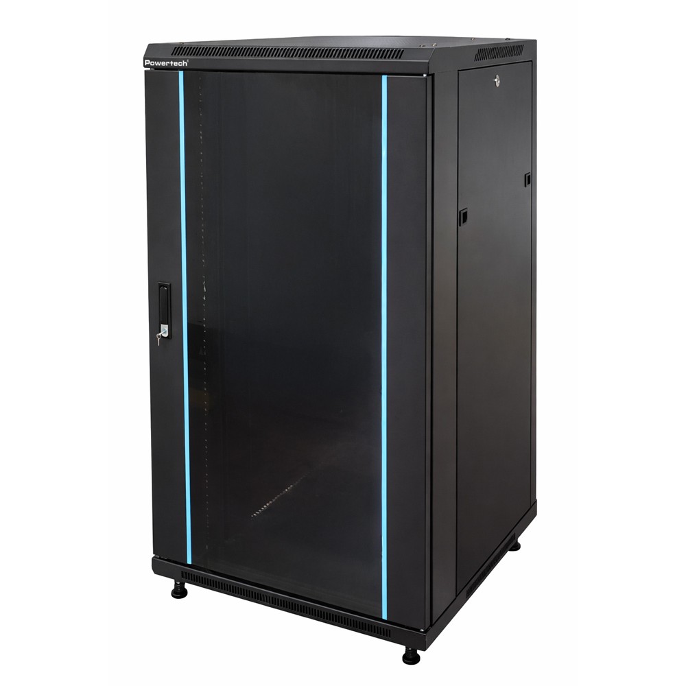 POWERTECH επιδαπέδια καμπίνα rack 19" NETW-0040, 600 x 800 x 1166mm, 22U