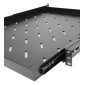 POWERTECH πτυσσόμενο ράφι για rack 19" NETW-0041, βάθος 570mm, μαύρο