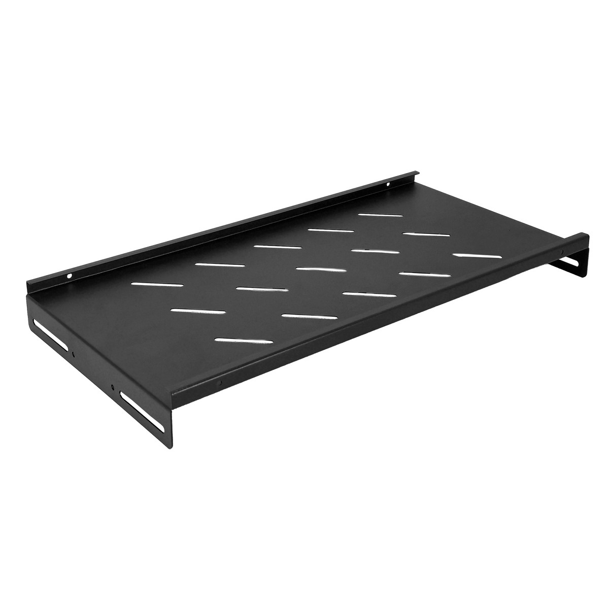 POWERTECH σταθερό ράφι για rack 19" NETW-0042, βάθος 250mm, μαύρο