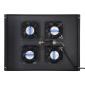 POWERTECH cooling fan για rack NETW-0044, 4x fans με μεταλλικό tray, 1.5m καλώδιο schuko, 54.5x41cm
