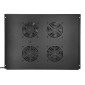 POWERTECH cooling fan για rack NETW-0044, 4x fans με μεταλλικό tray, 1.5m καλώδιο schuko, 54.5x41cm