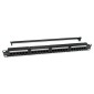 POWERTECH patch panel NETW-0046 για rack 19"/1U, 24 θυρών, CAT 6 UTP, μαύρο