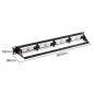 POWERTECH patch panel NETW-0046 για rack 19"/1U, 24 θυρών, CAT 6 UTP, μαύρο