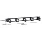 POWERTECH cable management NETW-0049 για rack 19"/1U, 5x γάντζοι, μαύρο