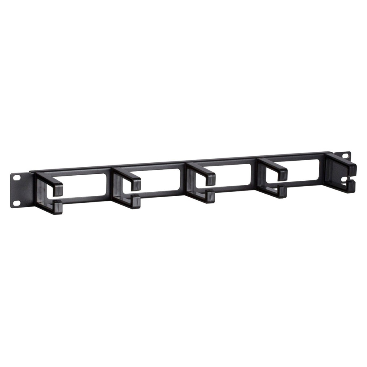 POWERTECH cable management NETW-0049 για rack 19"/1U, 5x γάντζοι, μαύρο
