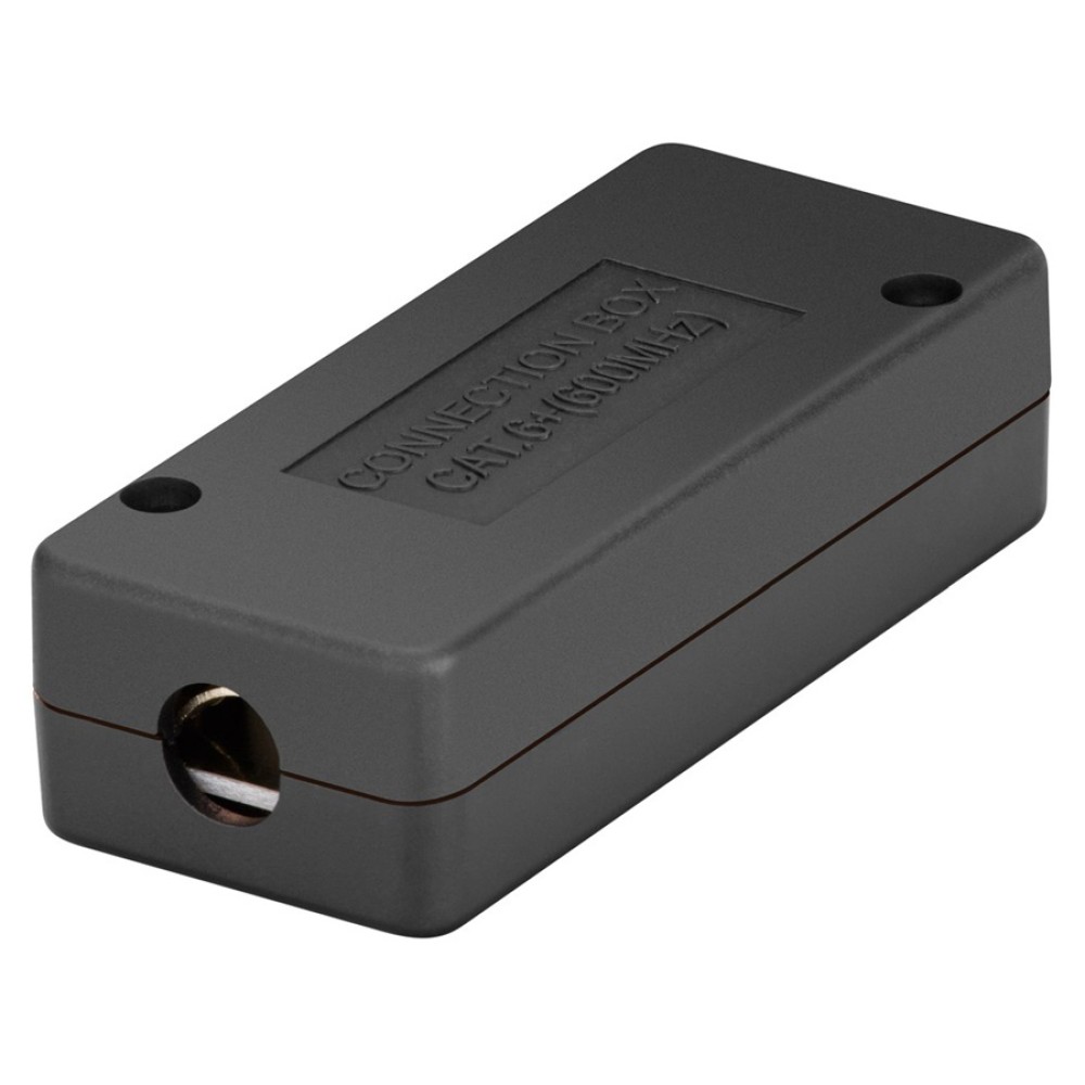 POWERTECH κυτίο σύνδεσης καλωδίων δικτύου NETW-0051, CAT 6/CAT 7, 600MHz, μαύρο