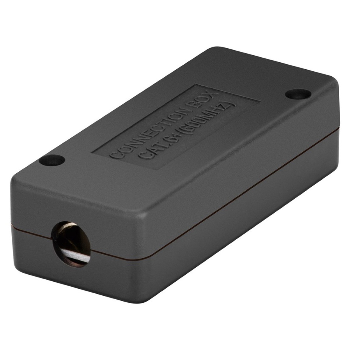 POWERTECH κυτίο σύνδεσης καλωδίων δικτύου NETW-0051, CAT 6/CAT 7, 600MHz, μαύρο