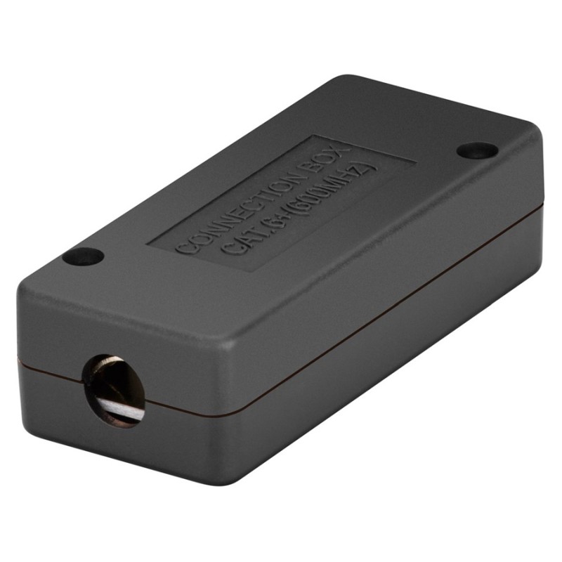 POWERTECH κυτίο σύνδεσης καλωδίων δικτύου NETW-0051, CAT 6/CAT 7, 600MHz, μαύρο