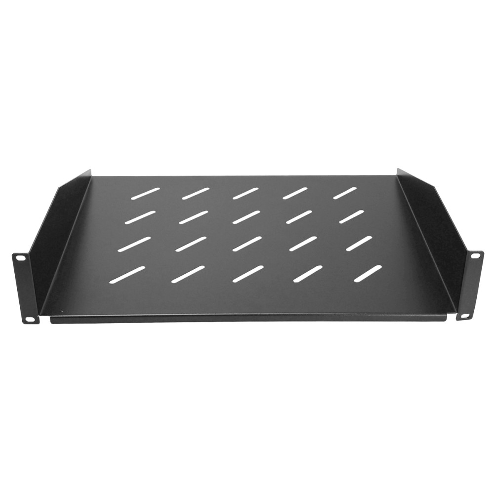 POWERTECH σταθερό ράφι για rack 19" NETW-0054, 2U, βάθος 350mm, μαύρο
