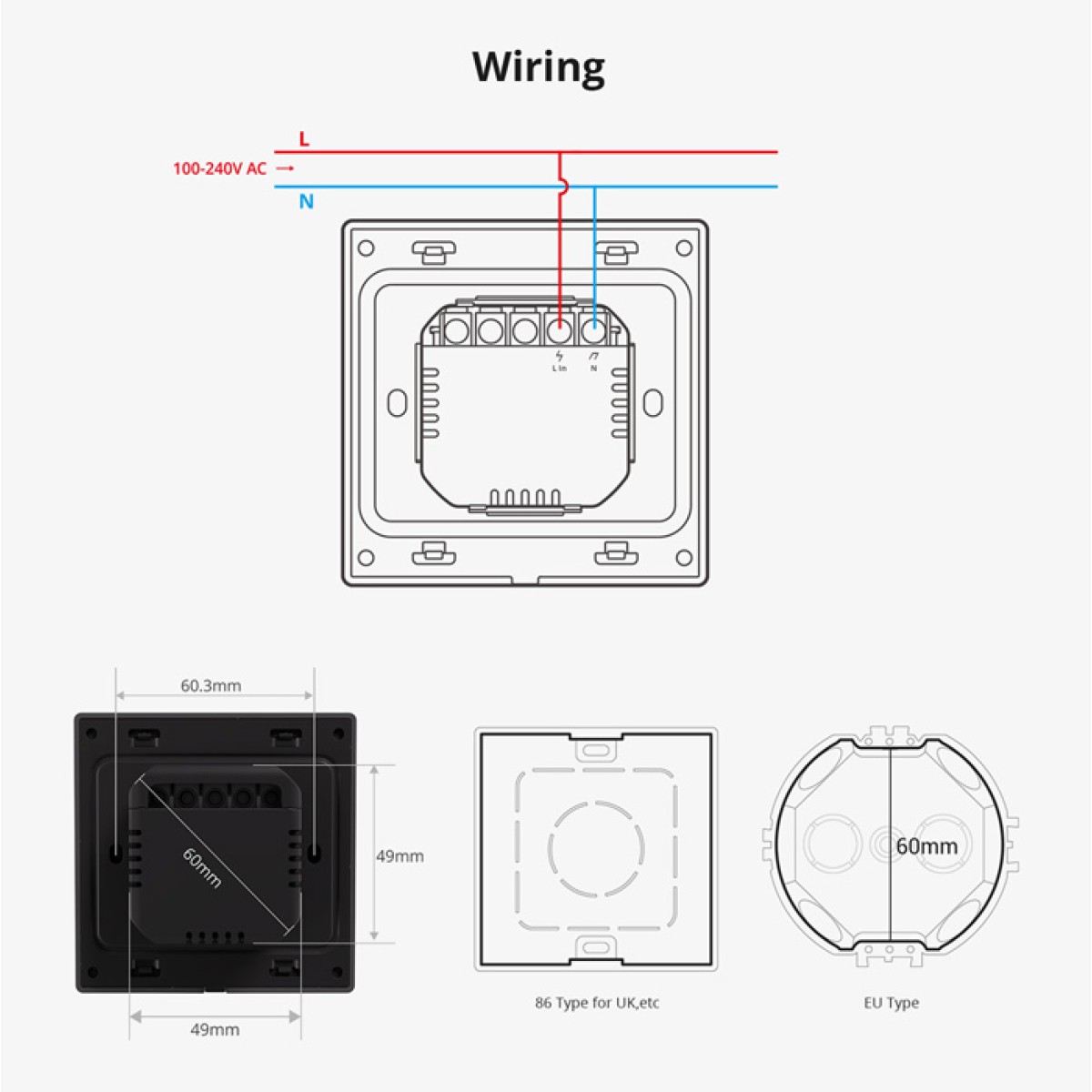 SONOFF smart panel ελέγχου NSPanel Pro, οθόνη αφής, Wi-Fi, Zigbee, λευκό