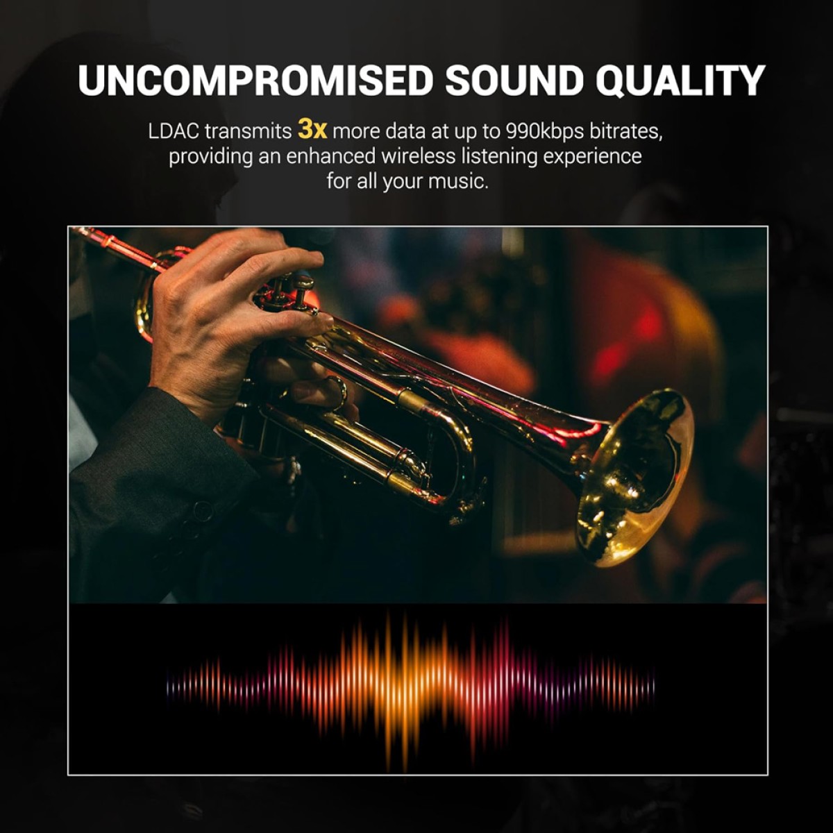 ONEODIO headphones Focus A5, ενσύρματα & ασύρματα, Hybrid ANC, 40mm, 600mAh, μαύρο