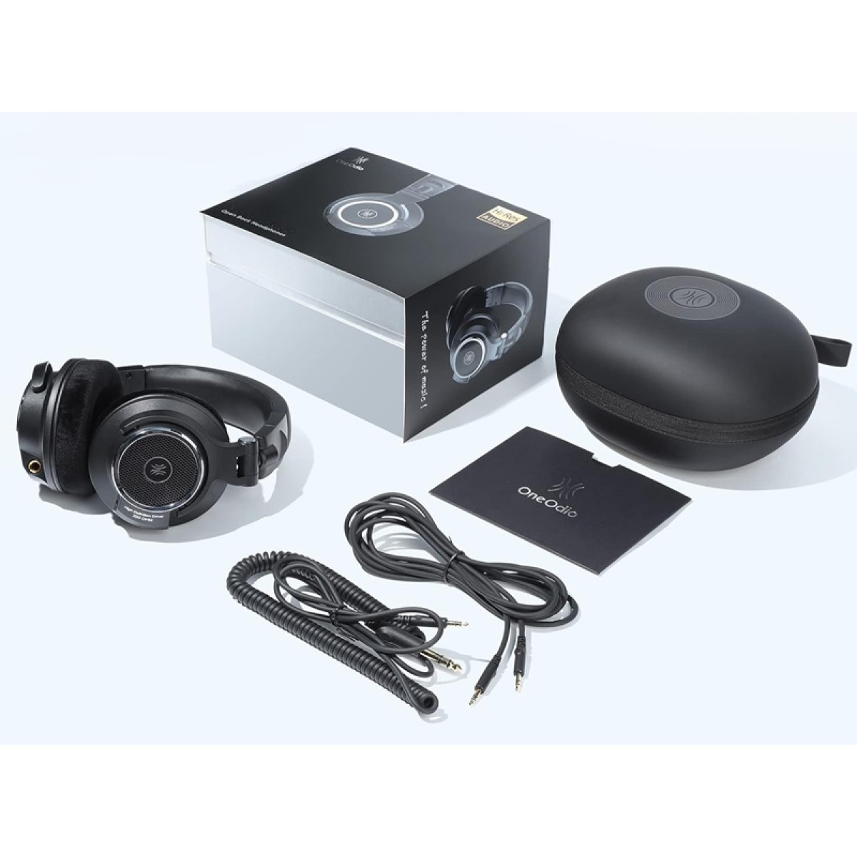 ONEODIO headset Monitor 80, 6.35mm & 3.5mm σύνδεση, Hi-Res, 40mm, μαύρο