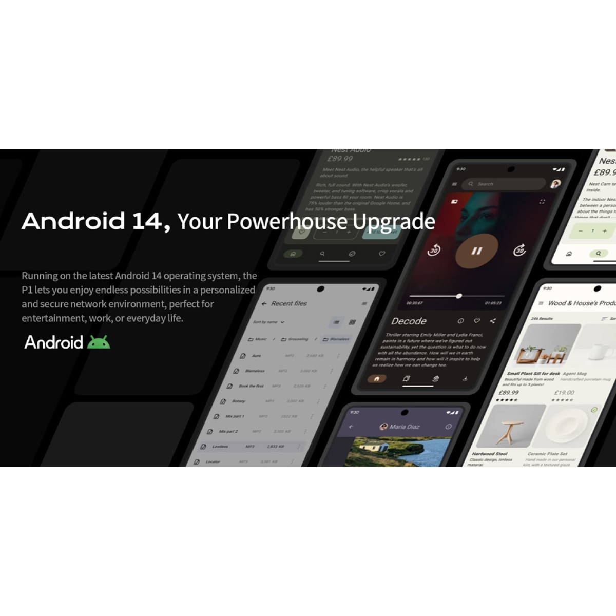 ONERUGGED smartphone P1, 6.56", 8/128GB, 5800mAh, IP68/MIL-STD 810H/Atex Zone 2, μαύρο