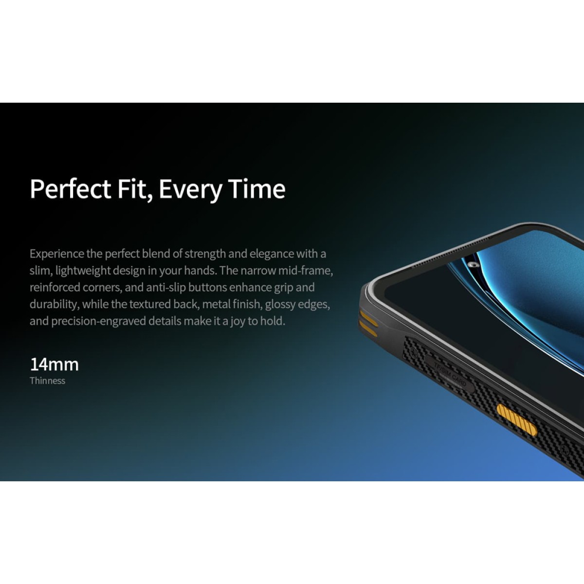 ONERUGGED smartphone P1, 6.56", 8/128GB, 5800mAh, IP68/MIL-STD 810H/Atex Zone 2, μαύρο
