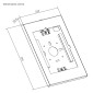 BRATECK επιτοίχια βάση tablet PAD34-01, αντικλεπτική, 9.7-11", μαύρη