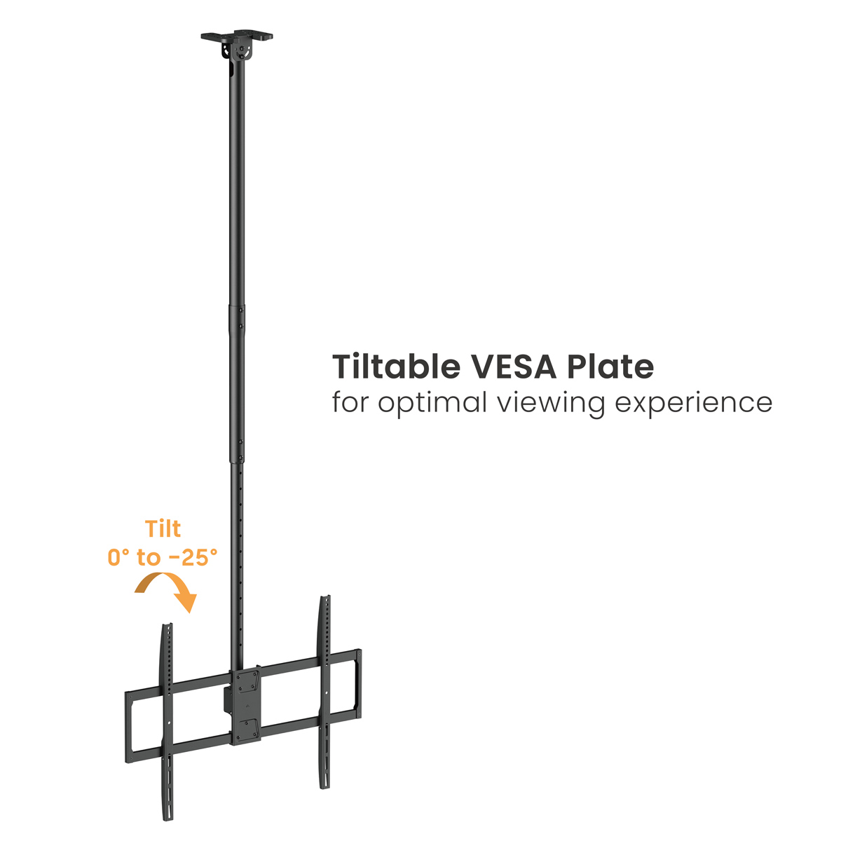 BRATECK βάση τηλεόρασης οροφής PLB-CE1568XL, 50-100", έως 80kg, heavy duty