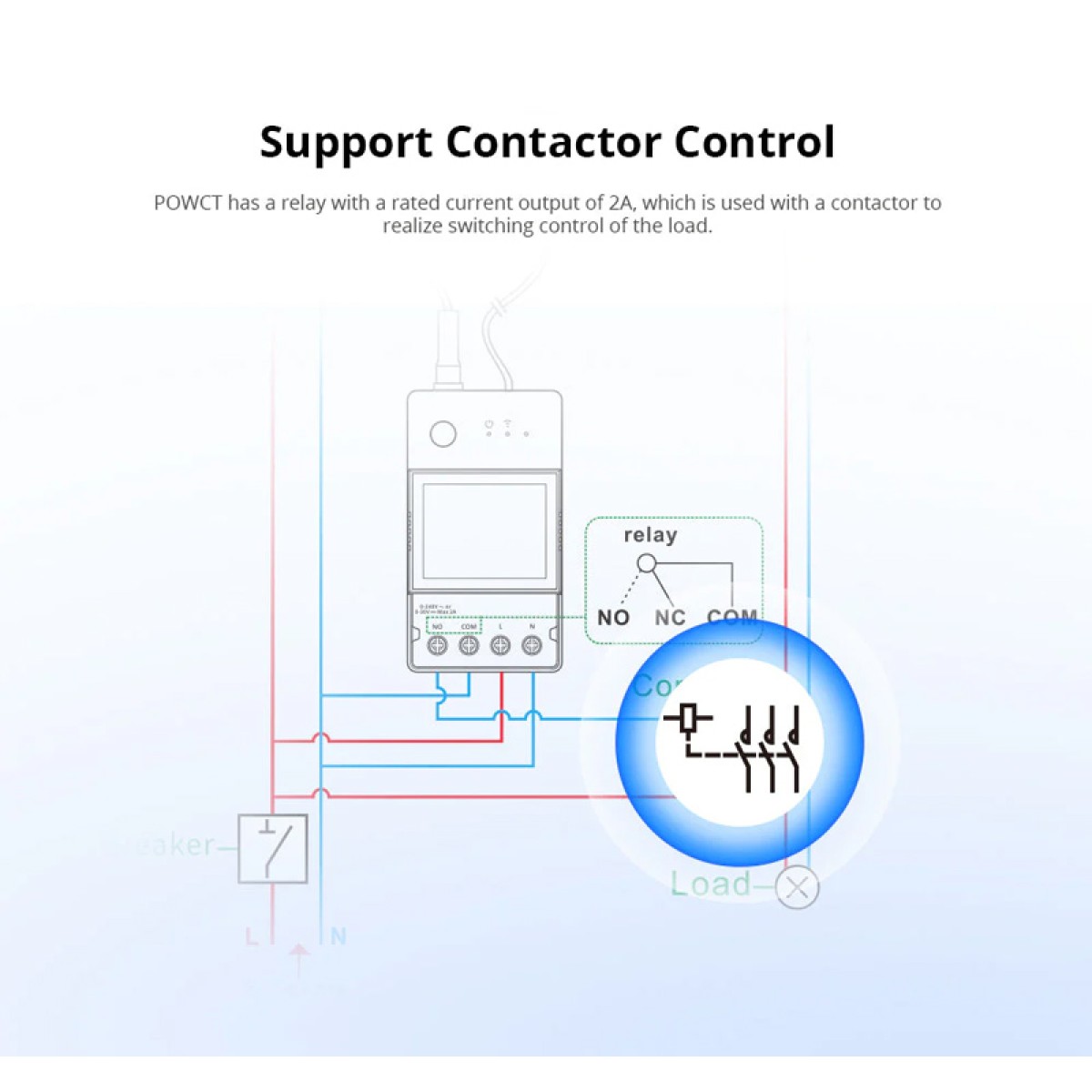 SONOFF smart μετρητής κατανάλωσης ρεύματος POWCT, WiFi, 100A