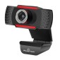 POWERTECH web camera PT-1078, 2.0MP Full HD, Plug & Play, 1.35m, μαύρη