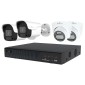 POWERTECH NVR καταγραφικό με 4 κάμερες PT-1233, 4K, 4MP, 9 κανάλια